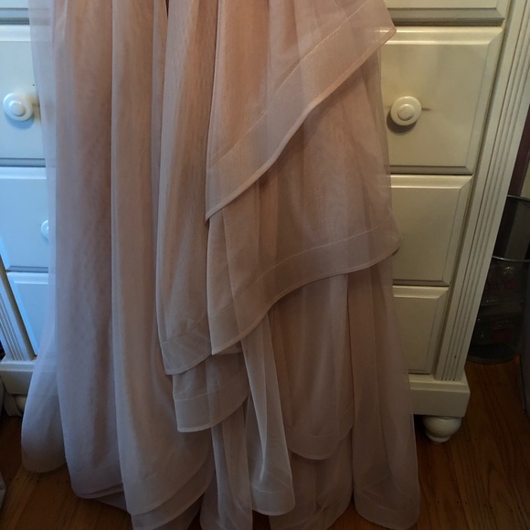Sequin hearts rose gold/blush prom dress - Picture 3 of 7